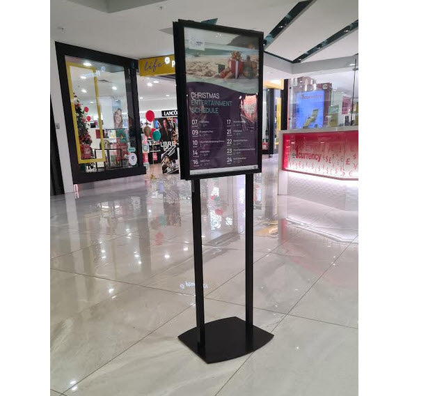 Black A2 Poster Display - Double Sided Snap Frame Sign Holder