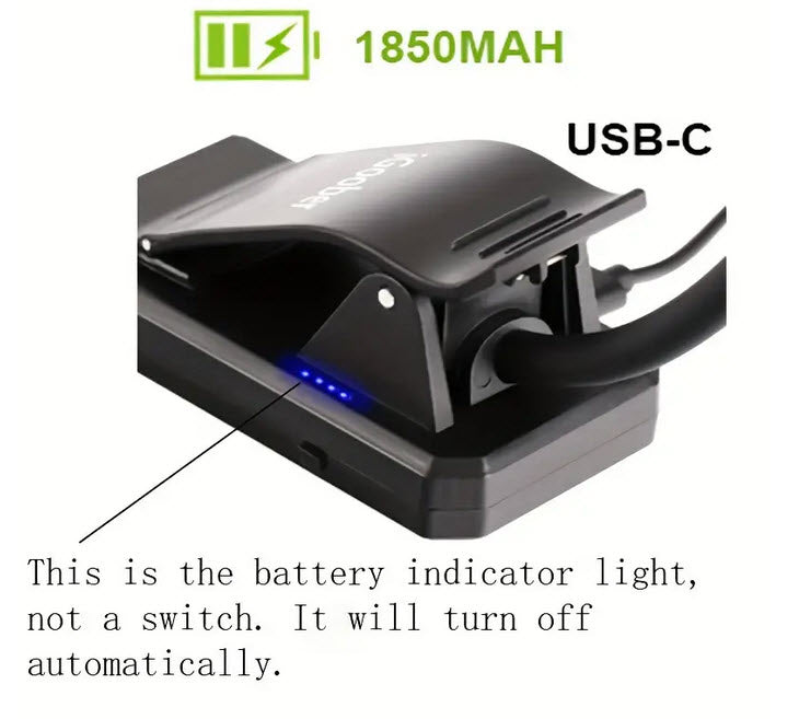 LED Menu Display Light Clip on Rechargable