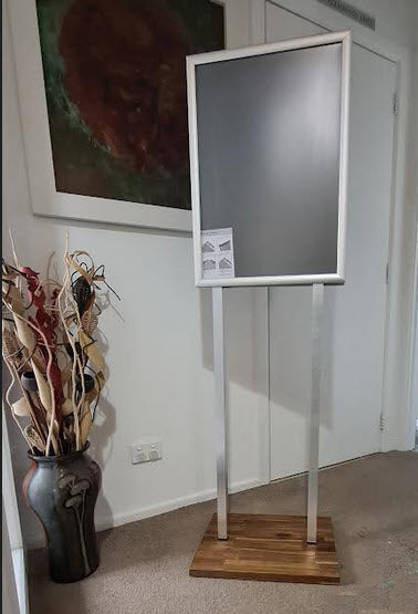 Black A2 Poster Display - Double Sided Snap Frame Sign Holder
