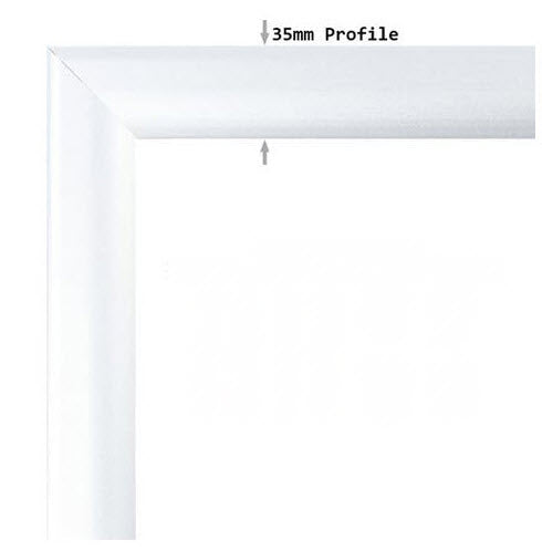 Silver A2 Menu / Poster Display Stand Twin Suppports