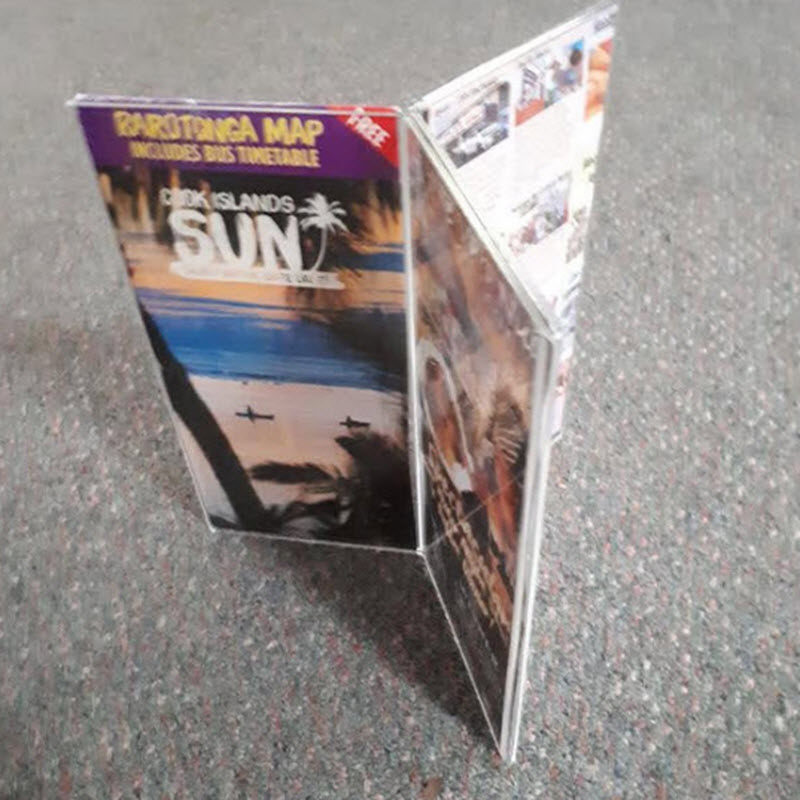 Widely Used Within Hospitality Industry As Table Talkers, Menu and other Display/ Information Holders 3 Winged Double Sided DLE Display Panels Provides 6 x Displays Suitable for DLE Size Portrait sheets each 103mm w x 210mm high Durable Design High Impact Clear Acrylic Sleeve Design Provides Protection from Dust and Spills, Easily Cleaned