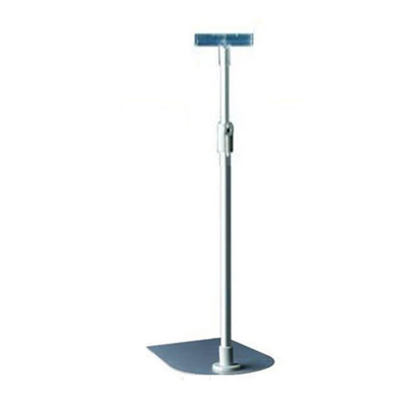 Frame Clip, Metal Pole ,Base, Silver anodised adjustable pole Adjustable height 800 - 1200mm, Metal Base powder coated Grey Dimensions 160mm W x 210mm D