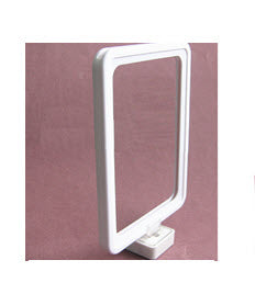 Frame Mount Clip Clear, with White Magnetic base For use with POP Frames A5- A3 Strong Magnetic base,Securely holds ticket frames in an upright display format. Can be used to display information either Portrait / Landscape For A3 size ticket frames use 2 x holders For A4 and A5 sizes use 1 x holder Size: 33mm W x 25mm H x 33mm D.