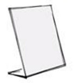 Acrylic A3 L Base display holder For single sided sheet display A3 Portrait 298mm wide x 425mm high