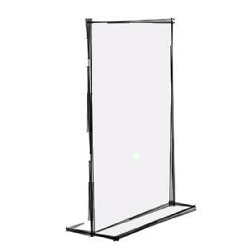 Acrylic A7 T Base upright display holder Ideal for ticket and product information Sheet size A7 Portrait format- 75mm wide x 105mm Dimensions W x H x D 75 x 105 x 35