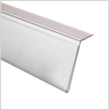 Premium Quality Data Ticket Strip 30mm x 1200mm length ticket holder Angled Clear PVC Premium Quality Clear PVC Stabilized to Reduce Affects of UV Yellowing and Brittleness Good Quality Self Adhesive strip to fix to Glass or other shelf Affix to shelf edge to create Angled 30mm Ticket Display Holder