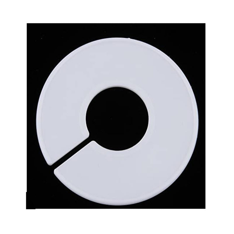 Blank White Round Plastic Rack Dividers Pack of 7 White Round Dividers No Lettering Supplied pack contains 7 Blank Rack Dividers for your own lettering/ design 88mm Diameter with 40mm Centre.