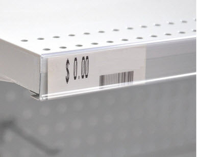 Premium Quality Data Ticket Strip 30mm x 1200mm length ticket holder Flat Clear PVC Premium Quality Clear PVC Stabilized to Reduce Affects of UV Yellowing and Brittleness Good Quality Self Adhesive strip on rear Affix to shelf edge to create 30mm Ticket Display Holder Used on Metal or Timber Shelves, or Flat Surface to Create Ticket display