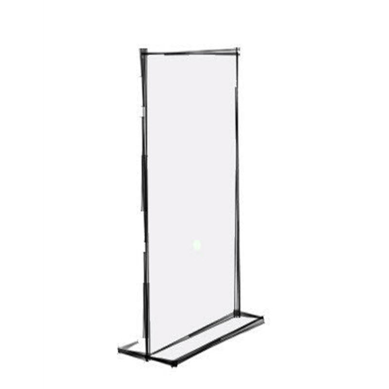 Acrylic DLE T Base upright display holder For double sided viewing DLE Sheet size 100 wide x 210mm high ( Trifold A4 ) Ideal menu stands / product information etc. Dimensions W x H x D 100 x 210 x 82