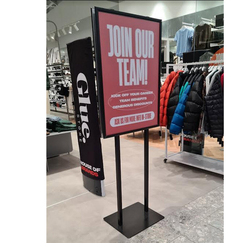 A1 Poster Display Black - Double Sided Snap Frame Sign Holder