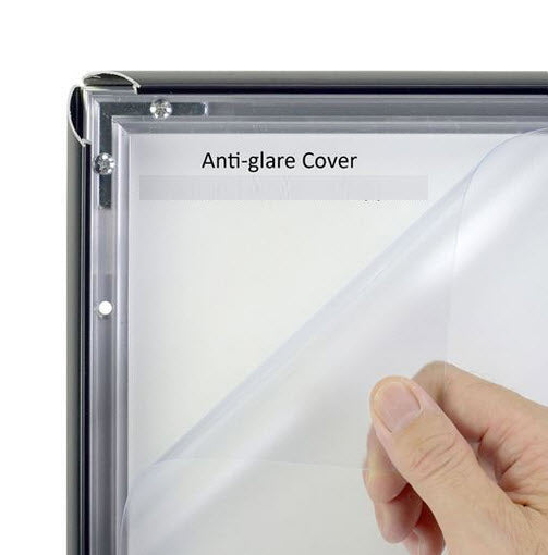 Premium Slimline Snap Frame Poster Holder A1 25mm Aluminum Frame To suit A1 poster sheet size 594mm x 840mm Colour Satin Black with mitre corners Clear PVC cover sheet to protect poster All 4 opening sides Can be used for landscape or Portrait displays