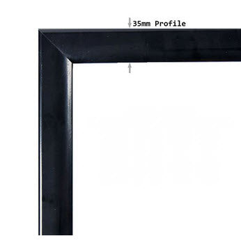 A2 Black Freestanding Snap Frame Menu / Display Stand