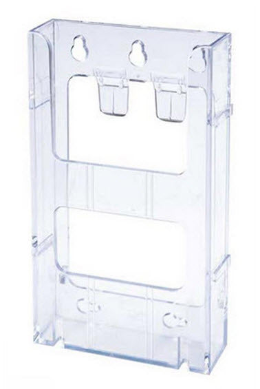 DLE Single Brochure Holder Dimensions : 110 x 202 x 32 Manufactured from crystal clear polycarbonate