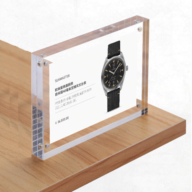 Magnetic Acrylic POS Display Blocks 7" x 5"