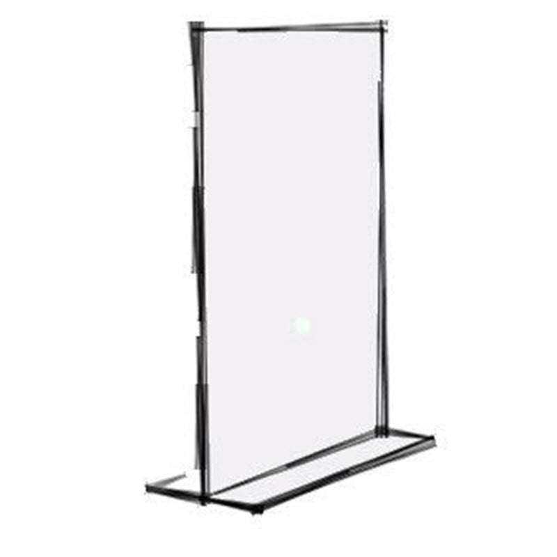 Acrylic A4 T Base upright display holder For double sided viewing A4 Portrait format sheet display Dimensions W x H x D 210 x 297 x 85