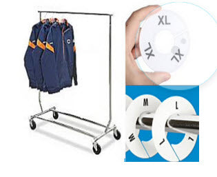 Rack Dividers White Round Sizes 3mth-24mth Set of 6