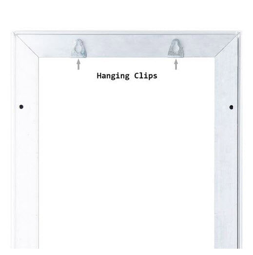 Waterproof Silver Snap Frame Poster Holder A4 Wall Mounted 35mm Aluminum Frame Colour Satin Silver with mitre corners ;Clear 0.5mm Polycarbonate cover sheet to protect poster All 4 opening sides Waterproof rubber gasket to protect poster