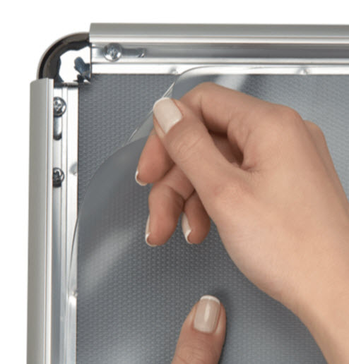 radius corner snap frame and pvc cover sheet