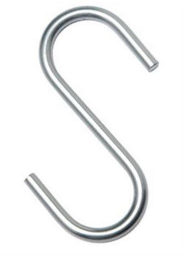 S HOOK 40 Pack of 10 Hooks 40mm S hook Chrome Widely used in retail areas to hang Product Sell Strips and display items in POS area