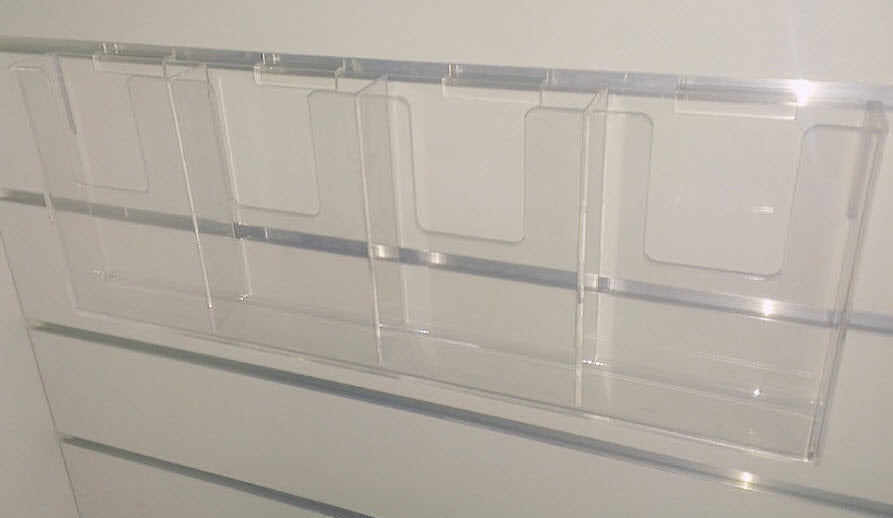 Slatwall Mounted A5 Brochure Holder