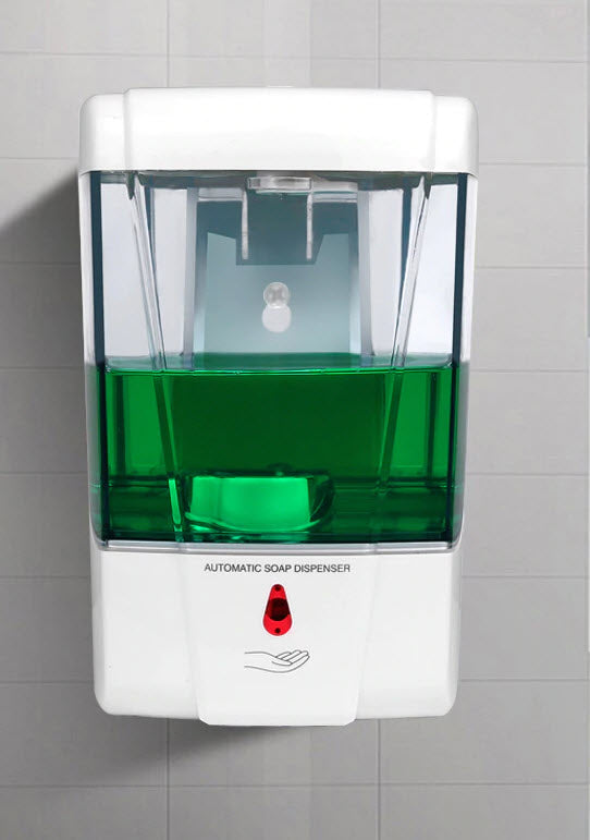 Freestanding Automatic Hand Sanitizer Dispenser with A5 Sign Holder.