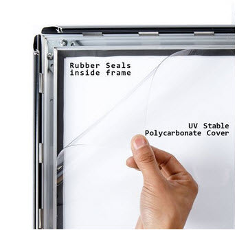 A3 Black Freestanding Snap Frame Menu / Display Stand