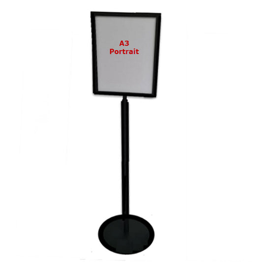 Top Insert Black A3 Portrait Display Stand