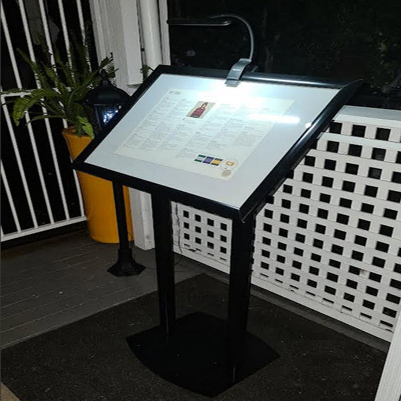 A3 Black Freestanding Snap Frame Menu / Display Stand