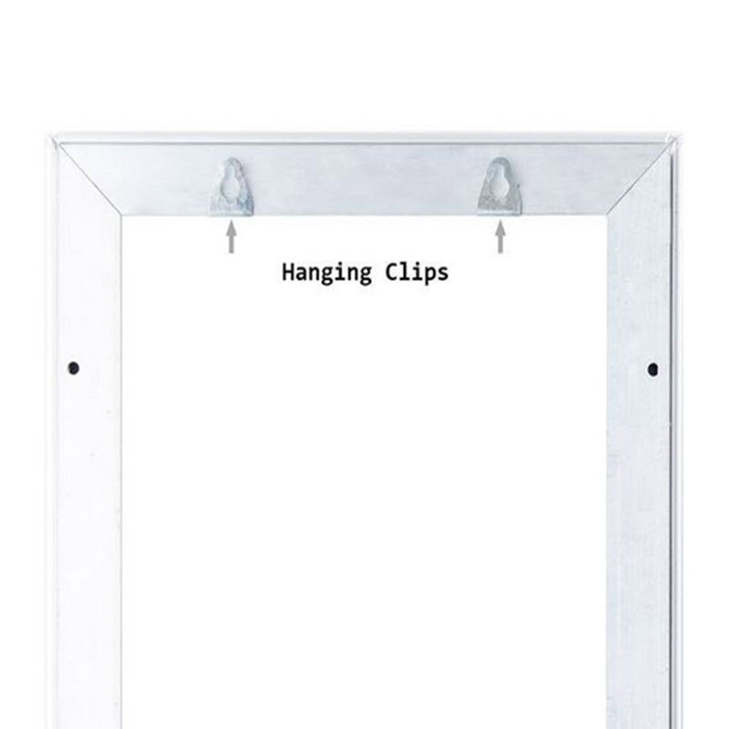 Lockable Snap Frame A4 Silver