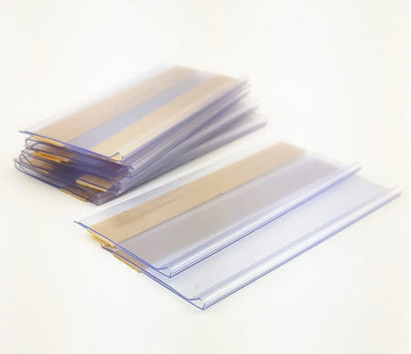 Clear Self Adhesive Ticket / Label Holders 80mm x 30mm Pack of 25