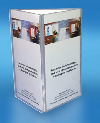 3 SIDED A6 MENU / TABLE TALKERS