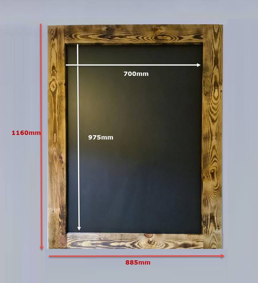 Recyled Large Wooden Framed Chalkboard 1160 x 885 - BB129