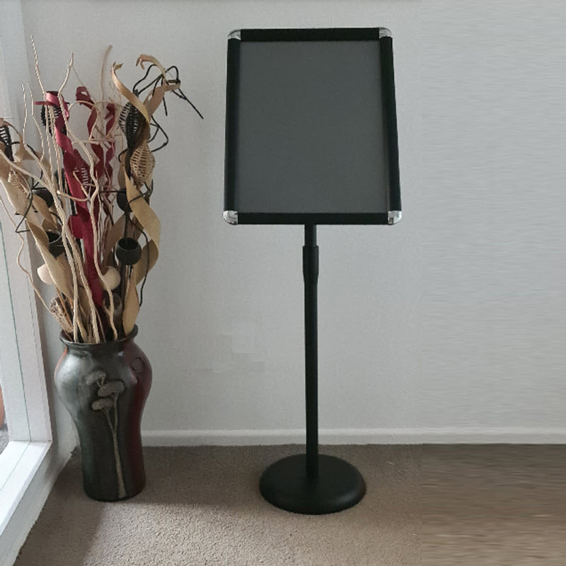 Freestanding Black A3 Adjustable Snap Frame Display Stand - Portrait / Landscape
