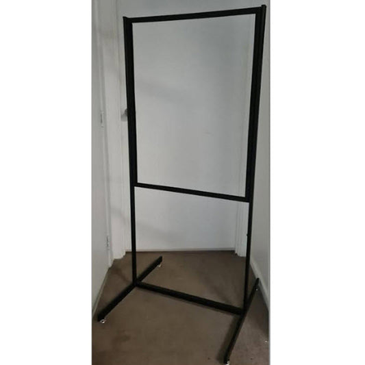 Top Insert Double Sided Poster Stand with adjustable feet.