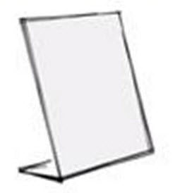 acrylic A3 L Base angled  display holder  For single sided sheet display  A3 Portrait 298mm wide x 425mm high