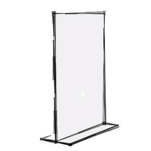 Acrylic A7 T Base upright display holder  Ideal for ticket and product information  Sheet size A7  Portrait format- 75mm wide x 105mm     Dimensions  W x H x D  75 x 105 x 35