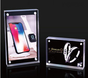 Magnetic Acrylic  POS Display Blocks 7" x 5"