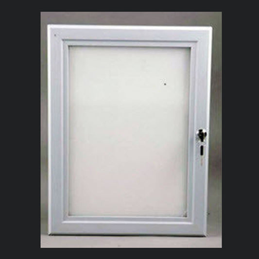 Outdoor Lockable Silver  Poster Frame A2