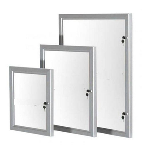 Outdoor Lockable Silver  Poster Frame A1