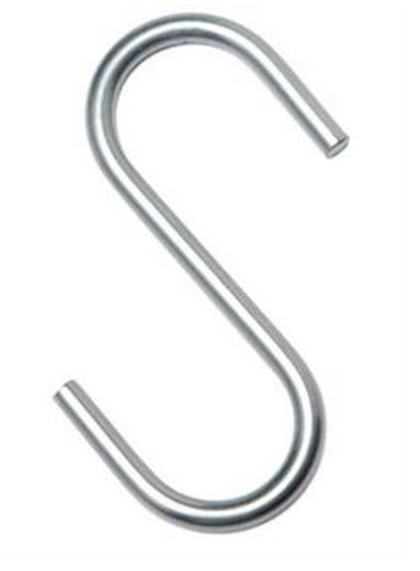  S HOOK 40  Pack of 10 Hooks  40mm S hook Chrome  &nbsp;Widely used in retail areas to hang&nbsp; Product Sell Strips and display items in POS area